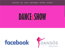 Tablet Screenshot of danceandshow.fi